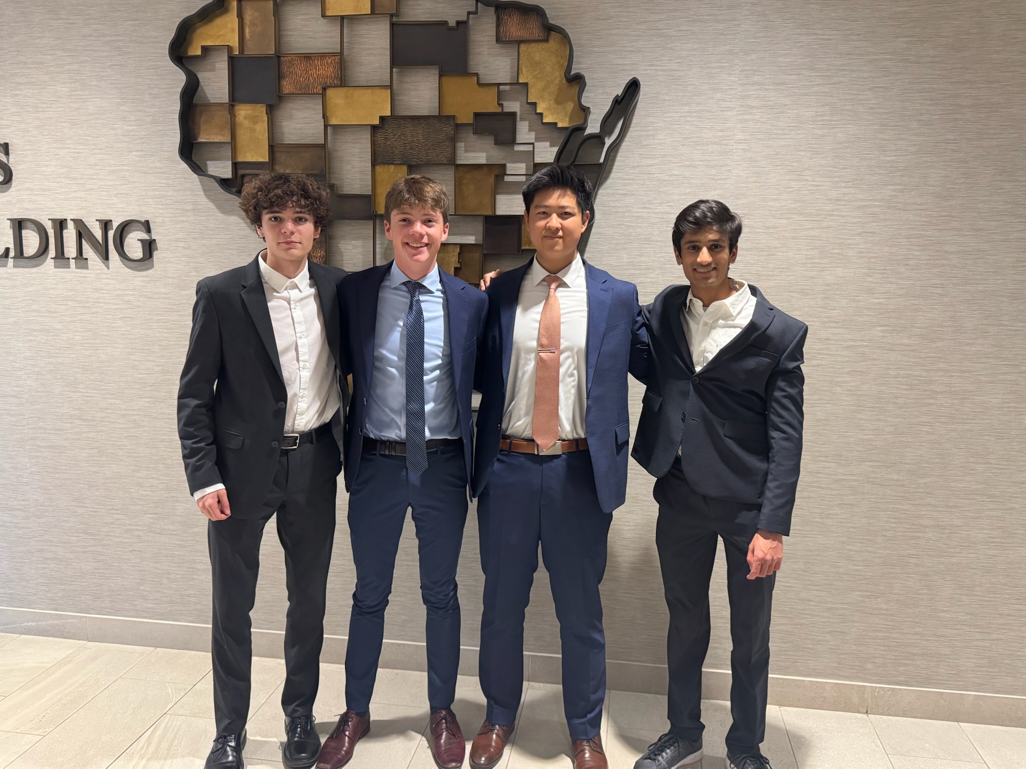 Students in professional business attire